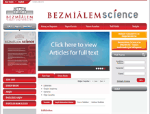 Tablet Screenshot of bezmialemscience.org